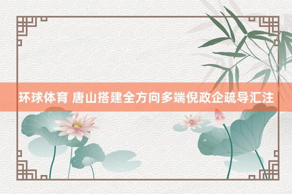 环球体育 唐山搭建全方向多端倪政企疏导汇注