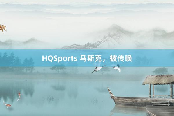 HQSports 马斯克，被传唤